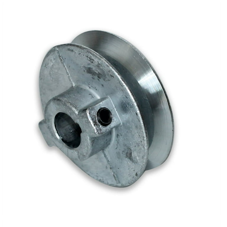 Chicago Die Cast 3 1/2 in. D Zinc Single V Grooved Pulley Chicago Die Cast 3 1/2 in. D Zinc Single V Grooved Pulley