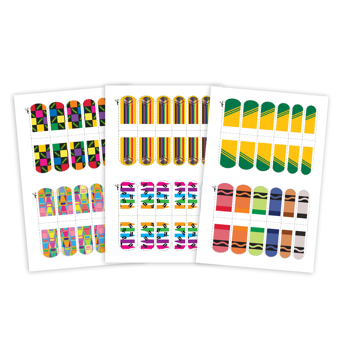 Crayola Retro Nail Décor Tattoo Pouch