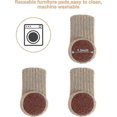 thumbnail image 2 of 24 pieces chair socks, non-slip knitted highly elastic furniture leg socks,floor protectorsblack, 2 of 4