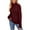 Red, variant on Turtleneck Sweaters for Women Casual Long Sleeve Sweaters Loose Crewneck Knit Solid Pullover Sweater Jumper Tops for Girls Black XXL