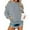 Light Gray #031, variant on Mohiass Womens Sweatshirt Soft Pullover Comfy Oversized Hooded Crew Neck Plain Hoodie Fall Fashion Winter Clothes Blue L