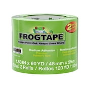 Frogtape 1.88 in. x 60 yd. Green Multi-surface Painter's Tape, 2 Rolls