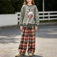 thumbnail image 5 of NAISIBABY Outfit Sets for Girls, Long Sleeve Sweatshirt with Elastic Waist Jogger Pants 2 Piece Sweatsuit Set Red Size 14, 5 of 6