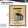 thumbnail image 4 of Stupell Industries Eclectic Disco Coffee Maker over Yellow Brown Floating Frame Canvas Art, 25 x 31, by LISH Creative, 4 of 8