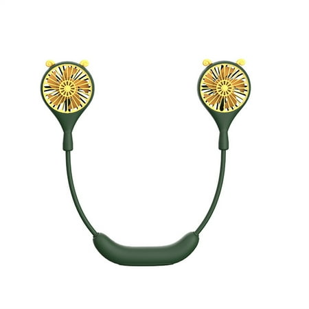 

New simple sports leadless neck fan USB portable neck fan lazy small fan gift