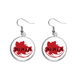 thumbnail image 1 of Japón ninja palabras Sakura silueta Pendientes pendientes de plata colgantes joyas señora Unbranded M, 1 of 3