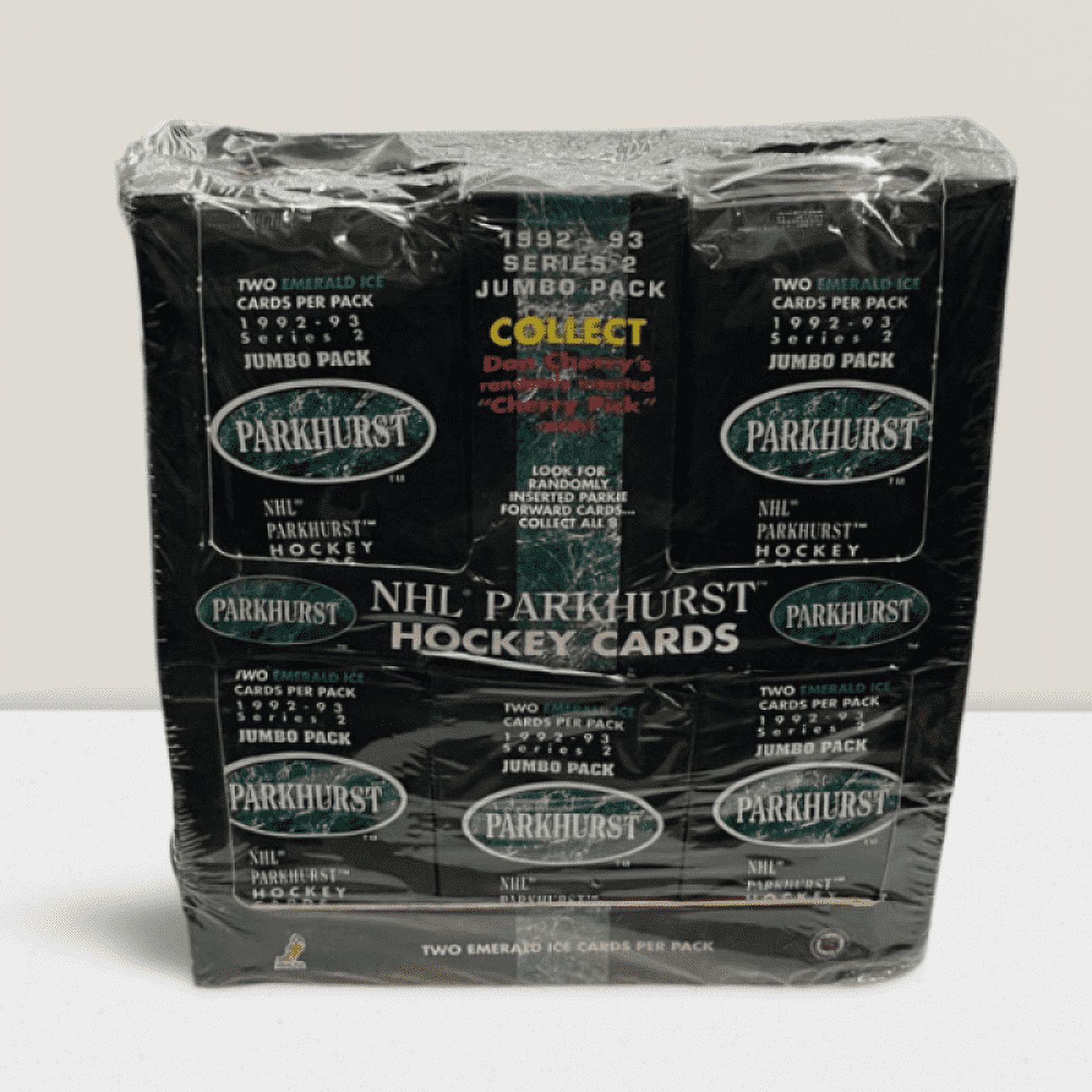 1992-93 Parkhurst Series 1 Jumbo Hockey Box - 25 Packs Per Box - Brand New, Collectable Trading Cards