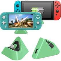 Charging Dock Compatible with Nintend Switch/Switch Lite/Switch OLED Model, Compact Charger Stand Station with Type C Port Compatible with Nintend Switch Lite 2019 / Switch OLED Model(Light Green)