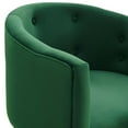 thumbnail image 6 of Modway Savour Tufted Performance Velvet Stainless Steel Accent Chair in Emerald, 6 of 8