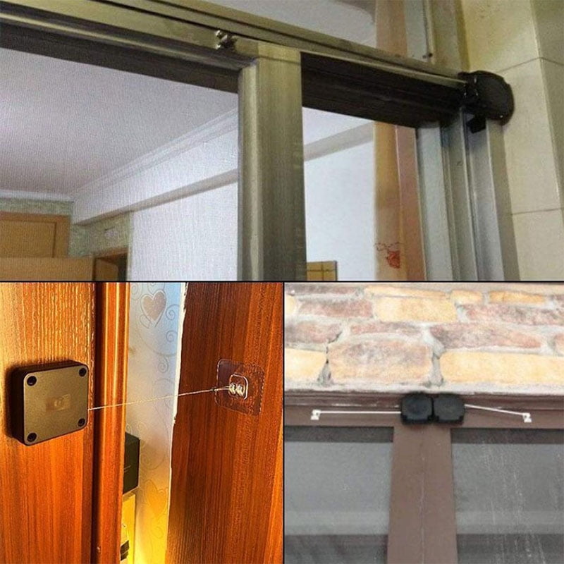 Punch-free Automatic Sensor Door Closer Portable Quality Home Office Doors Off^ 