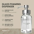 thumbnail image 2 of MaisoNovo Foaming Soap Dispenser Waterproof Hand Soap & Face Wash Labels | Foaming Hand Soap Dispenser for Bathroom Countertop | Foam Soap Dispenser Clear Bottle 14oz, 2 of 7