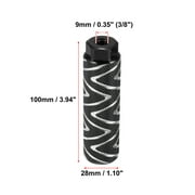 Motoforti 1 Pair Axle Rear Foot Pegs Footpegs Universal Aluminum Alloy for BMX MTB Bike Bicycle 3/8 Axles Black
