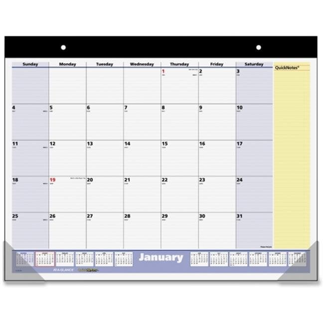 At-A-Glance AAGSK70000 22 x 17 in. Quick Notes Desk Pad