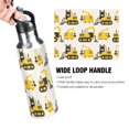 thumbnail image 2 of ALAZA Husky Dog in Truck Water Bottle Insulated Flask Stainless Steel Straw Lid 20 oz, 2 of 6