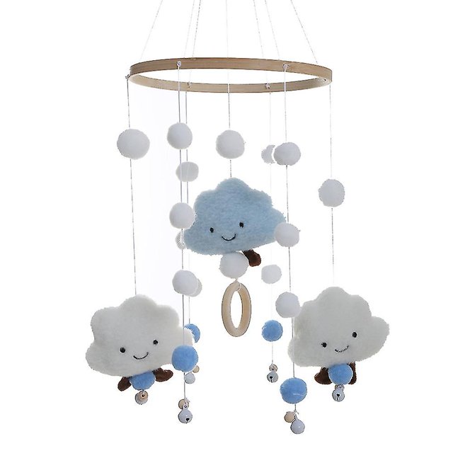 Adorno colgante móvil para cuna de bebé, campanas de viento de adorno de cama de guardería, juguete de decoración de guardería de bosque de cama de cuna móvil para Baby Shower, para Afortunado Sencillez