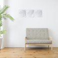 thumbnail image 4 of 3Pcs Leaf Acrylic Mirror Wall Stickers Square Mirror Wall Decals Decor Removable Mirror Art Mural Set for DIY Home Living Room Bedroom Background Wall Decoration 7.4 x 7.8Inch Silvery 1set, 4 of 9
