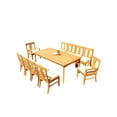 thumbnail image 4 of Grade-A Teak Dining Set: 10 Seater 11 Pc: 83" Rectangle Table And 10 Osborne Chairs (2 Arm & 8 Armless Chairs) Outdoor Patio WholesaleTeak #51OS1811, 4 of 4
