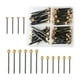 thumbnail image 5 of 90 Piezas Clavos para Colgar Cuadros Clavos con Cabeza de Latón Clavos de Pared de Alta Resistencia para Colgar Marcos de Fotos de Relojes, 5 of 9