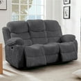 thumbnail image 2 of Cosmic Homes Cascade 3-Piece Power Recliner Set In Luxurious Fabric Upholstery - Grey, 2 of 5