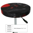thumbnail image 4 of Hirioo Black Dog Red Background for Round Bar Stool Seat Covers Washable Stool Cushion Slipcover Elastic Bar Chair Covers for 12-14 Inch Chair-13 inch, 4 of 7