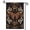 D, variant on XaaKee, Garden Flags, Gothic Morels And Lavender Garden Flag, Double-Sided High-Quality White Linen Small Garden Flags For Outside, Atlas Moth Decor, 12x18Inch