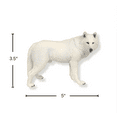 thumbnail image 2 of Zaga Toys, Realistic White Wolf Toy Figurine, 2 of 4