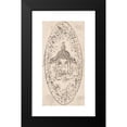 thumbnail image 2 of Hubert-François Gravelot 11x18 Black Modern Framed Museum Art Print Titled - Design for a Navette, 2 of 5