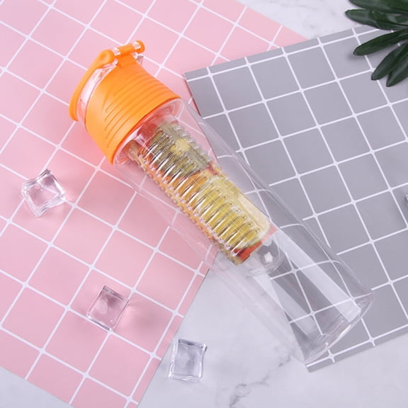 Fruit Infuser Water Bottle Leak Proof, Infusion Flavor Maker for Sports Outdoor, Beverage Container with Strainer, Tritan Plastic