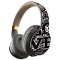 thumbnail image 3 of Keyboarant 5 .0 Wireless Headset Graffiti Foldable Sports Game Headphones for Mobile Phone Black Gold, 3 of 6