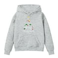 thumbnail image 5 of Staki Xmas Hoodies for Girls Kids Christmas Hoodie Girl Cute hoodie with Pocket(Gray,10-11 Years), 5 of 5