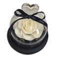 thumbnail image 2 of Funda de cristal con flor eterna, amor, 10 x 13 cm, con lámpara, adornos de flores rosas, regalo de flor eterna, 2 of 6