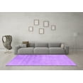 thumbnail image 3 of Ahgly Company Indoor Round Oriental Purple Industrial Area Rugs, 6' Round, 3 of 4