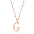 thumbnail image 1 of Precious Stars Collier Initial en Acier Inoxydable Or Rose, 1 of 1