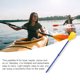 thumbnail image 3 of BRIGHTFUFU 1 par de remos de bote de plástico portátiles de remo para kayak Remo de bote desmontable, 3 of 7