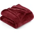thumbnail image 1 of Ropa de cama Blanket Utopia, forro polar, tamaño queen, color burdeos, 300 g/m², 1 of 9