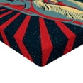 thumbnail image 2 of Ambesonne Colorful Fitted Sheet, Rock 'n' Roll Hand Sign, Queen Size, Multicolor, 2 of 3
