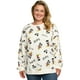 thumbnail image 3 of Sudadera Disney con forro polar Mickey Mouse, talla grande, para mujer, 3 of 5