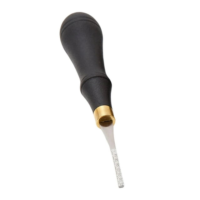 HILABEE Poignée Ergonomique Rugueuse de Détail Outil de Surface pour Artisanat en Cuir 3mm