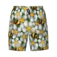 thumbnail image 5 of Rocae Bees and Flower for Men's Swim Trunks Quick Dry With Two Side Pockets and One Lined Patch PocketSmall, 5 of 9
