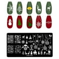 thumbnail image 4 of 1 Pcs Nail Art Templates Silicone Stamper Seal Printing Steel Plate Flower Geometry, 4 of 4