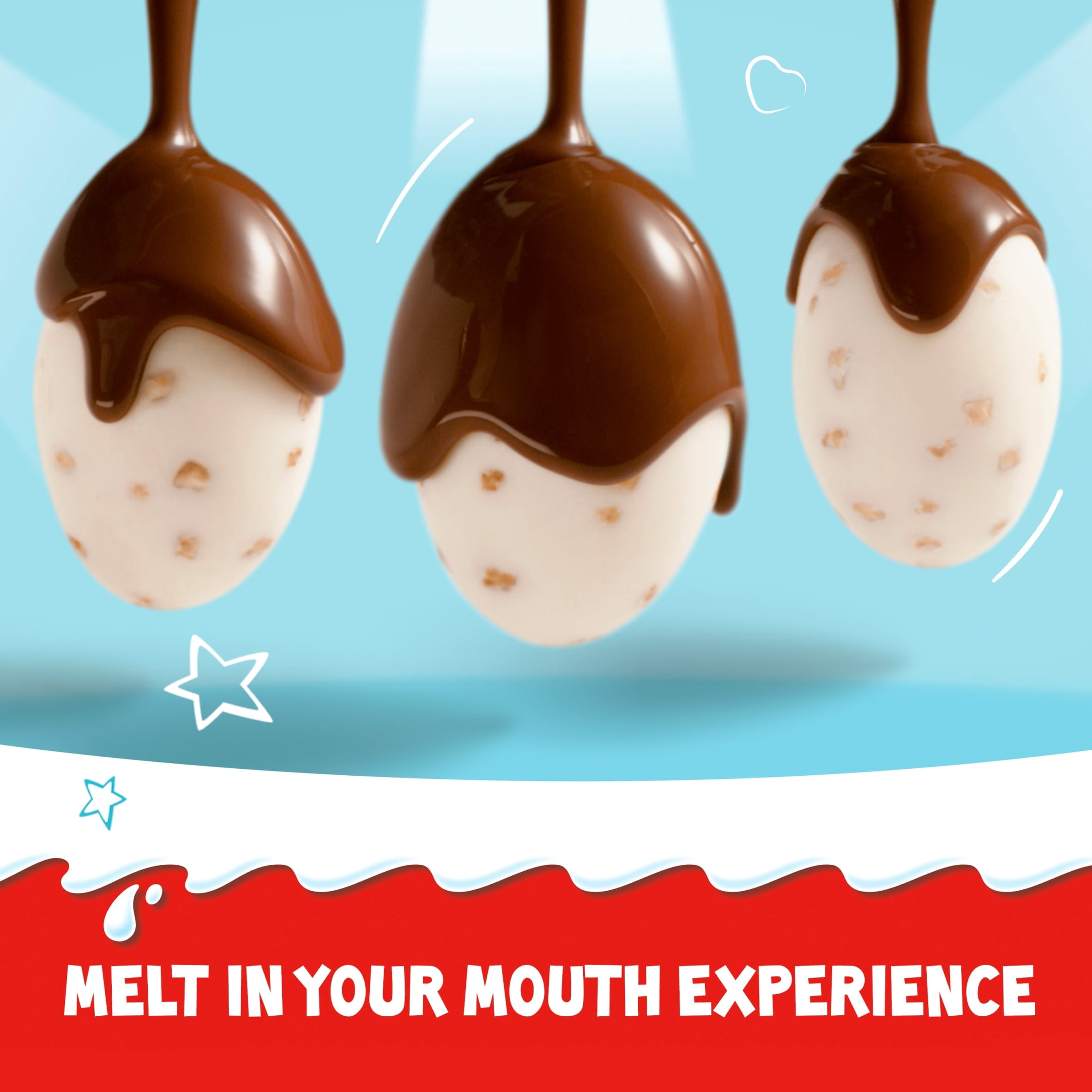 Kinder Schoko-Bons Milk Chocolate Bonbons filled with Milky Cream & Hazelnut Pieces 200g, Imported from Britain