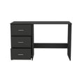 thumbnail image 6 of Black Writing Desk - 47" Home Office Desk with 3 Drawers, Particle Board, Classic Design, for Remote Learning. Colombian-Made, Black Finish., 6 of 7