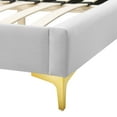 thumbnail image 6 of Modway Sunny Performance Velvet King Bed in Light Gray, 6 of 10
