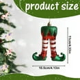 thumbnail image 3 of 4 Piece 3D Elf Leg Boot Pendant, Christmas Tree Hanging Decoration, Holiday Party Home Decor Accessory, 3 of 7