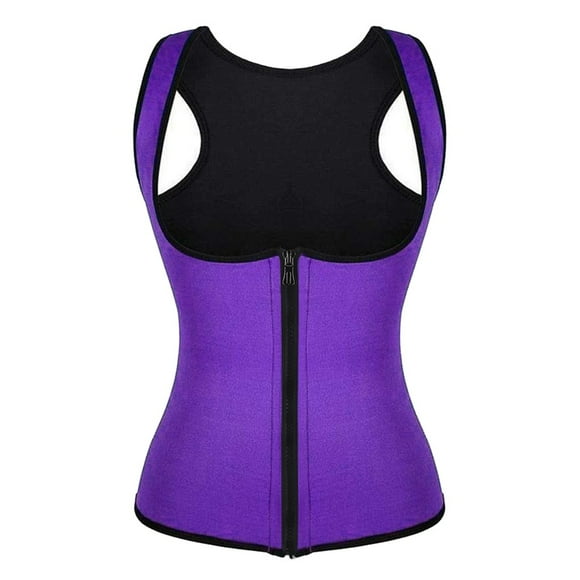 Corset Shapewear, Body Sport Trainer Waist Fitness Workout Vest Shaper Slimming, Purple S-3XL,