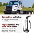 thumbnail image 2 of 04-31354-004 Diesel Exhaust Fluid Level Sensor 04-31354-002 Steel SSI Header Connector Compatible with Freightliner Cummins Engine 6 Bolt DEF Tank, 2 of 6