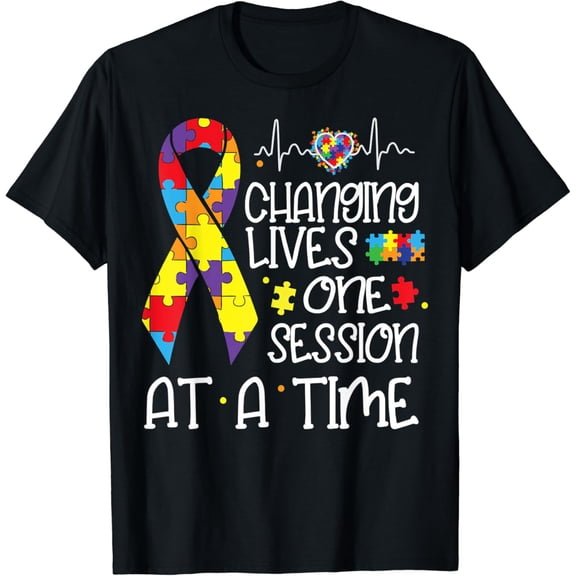 Changing Lives One Session At A Time T-Shirt Black Medium