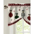 thumbnail image 5 of Christmas Christmas Ball Window Curtain Living Room Kitchen Cabinet Tie-up Valance Curtain Rod Pocket Valance, 5 of 6
