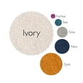 thumbnail image 4 of 596478 Vienne Vintage Faded Turkish Medallion Ivory and Navy Area Rug 6'7"x9'6", 4 of 9