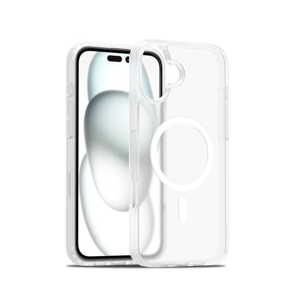 for iPhone 16 Plus Case, Compatible with MagSafe, Shockproof Military-Grade Protection, Scratch-Resistant Back, Magnetic Phone Case for iPhone 16 Plus , Classic Hybrid Case,